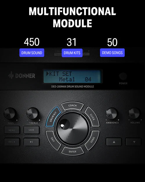 Bateria Electronica Donner Ec6782 Ded-200m