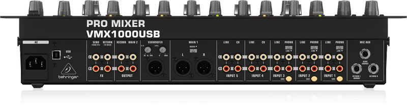 Mezclador DJ Behringer PRO MIXER VMX1000USB — vista 1
