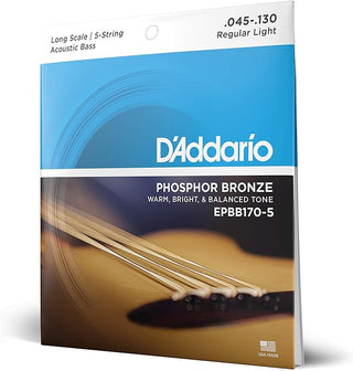 Encordado D Addario Bajo Acustico Epbb170-5 45-130 5 C