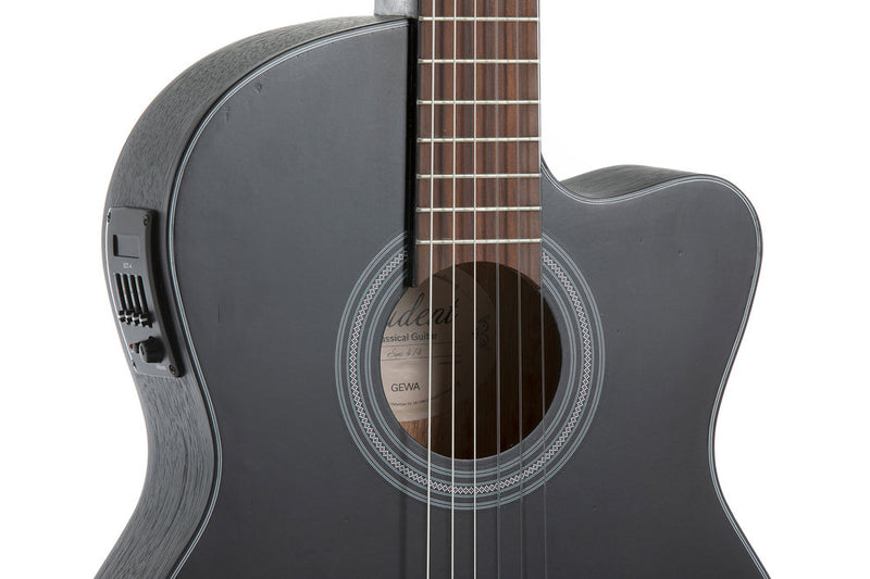 Guitarra Electroacustica Gewa Vg500166 Negra Nylon