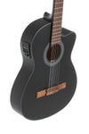 Guitarra Electroacustica Gewa Vg500166 Negra Nylon