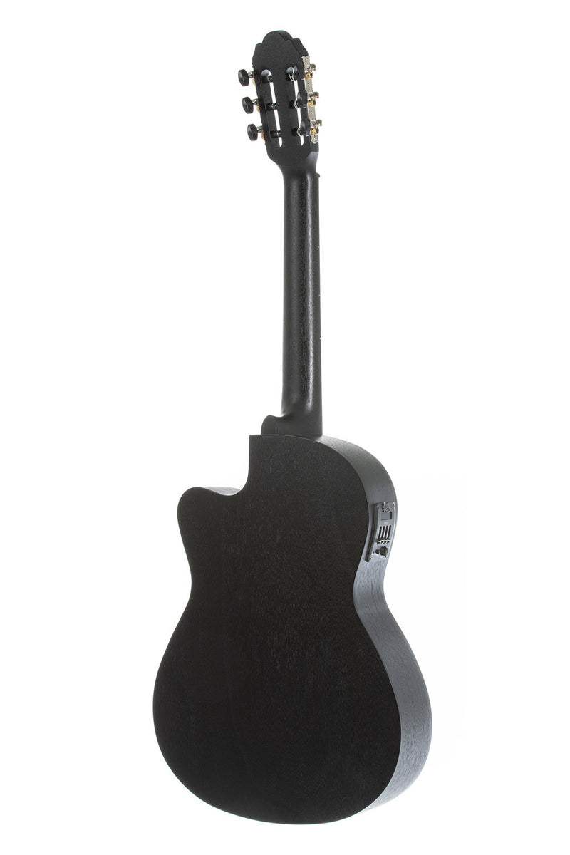 Guitarra Electroacustica Gewa Vg500166 Negra Nylon
