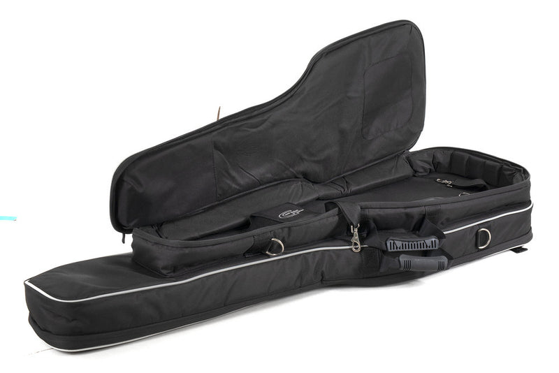Estuche Gewa 215300 Doble Guitarra Y Bajo - Negro
