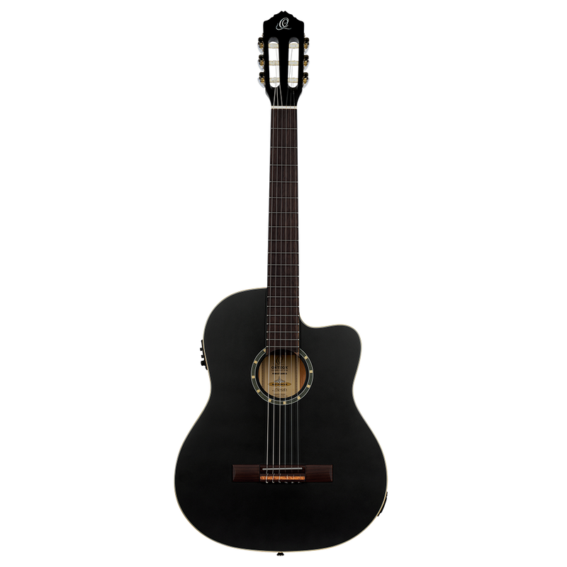 Vista 2 — Guitarra Electroacústica Ortega RCE125SN-SBK Satin Black