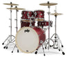 Pdp Spectrum PDST2215RD Cherry Stain, cinco tambores; platillos de ambientación no incluidos, hardware vendido PDHW815