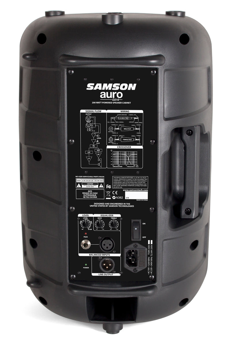 Cabina Activa Samson Auro D210 De 10 Pulgadas — vista 3