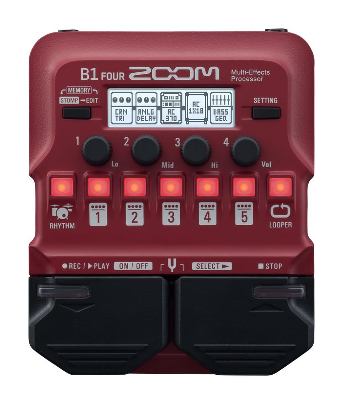 Procesador De Efectos Zoom B1 Four 120gl/220ge Bajo