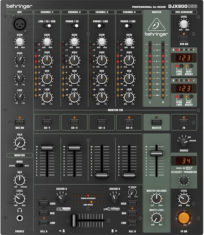 Mezclador Behringer Djx-900 Usb