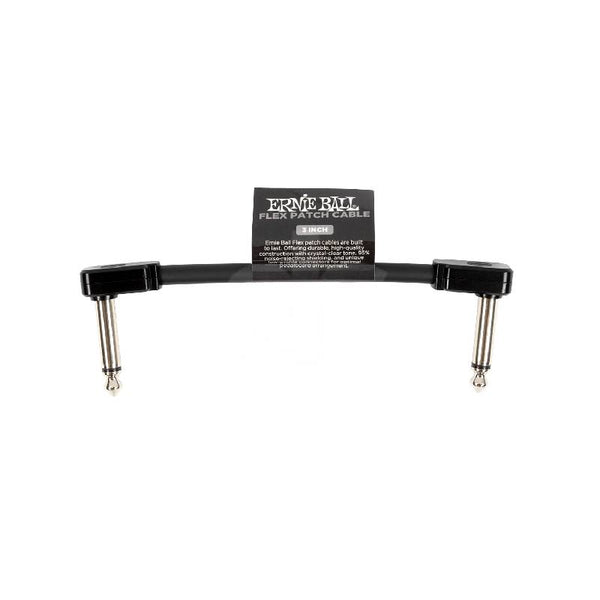 Cable Ernie Ball 3IN P06438 Flexible Negro