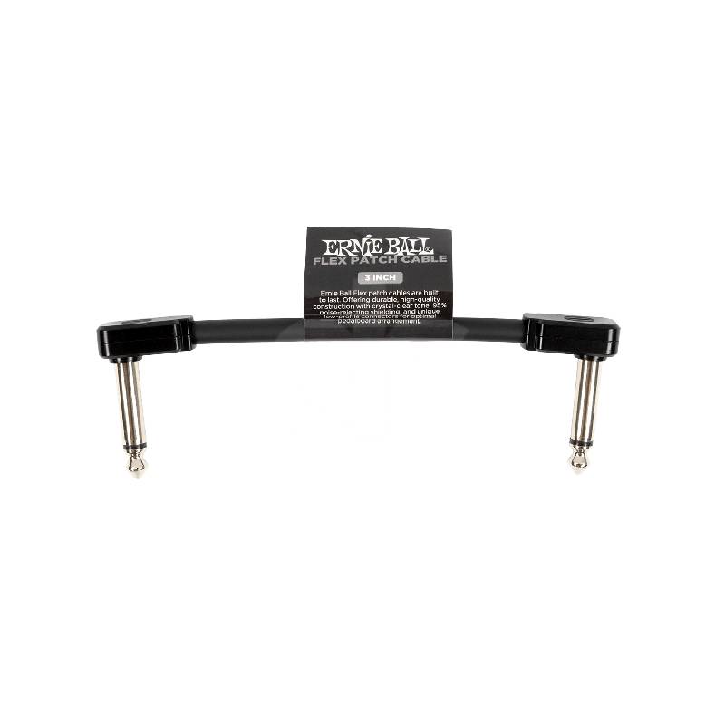 Cable Ernie Ball 3in P06438 Flexible Negro