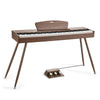 Piano Digital Donner Ec6765 Ddp-80 Walnut Wood