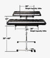 Atril Gibraltar Teclado Gks-kt76 Key Tree