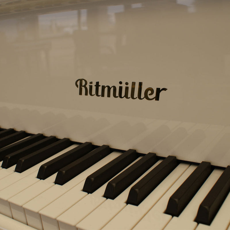 Piano Acústico De Cola Ritmuller RS160 A112 Blanco Pulido — vista 3