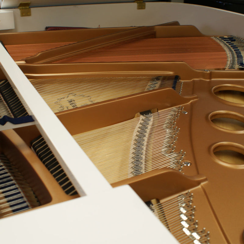 Piano Acústico De Cola Ritmuller RS160 A112 Blanco Pulido — vista 5