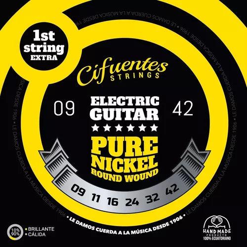 Encordado Cifuentes Strings Guitarra Electrica Ac9 Pn 9 42