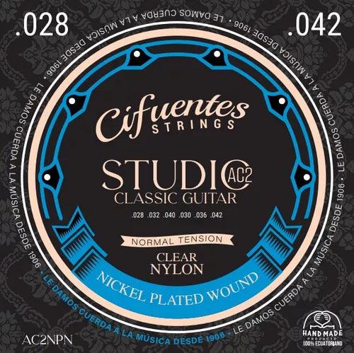 Encordado Cifuentes Strings Guitarra Clasica AC2 PN