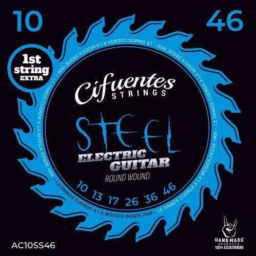 Encordado Cifuentes Strings Guitarra Electrica Ac10 Ss 10 46