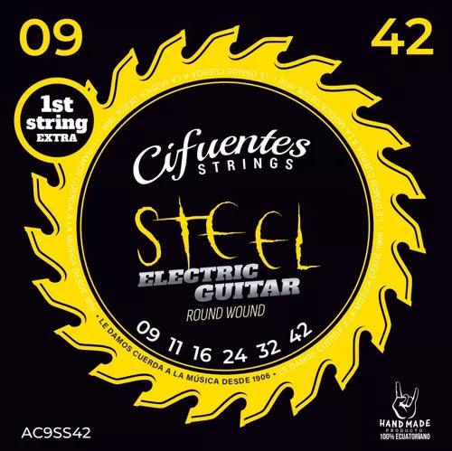 Encordado Cifuentes Guitarra Electrica Ac9 Ss 9 42