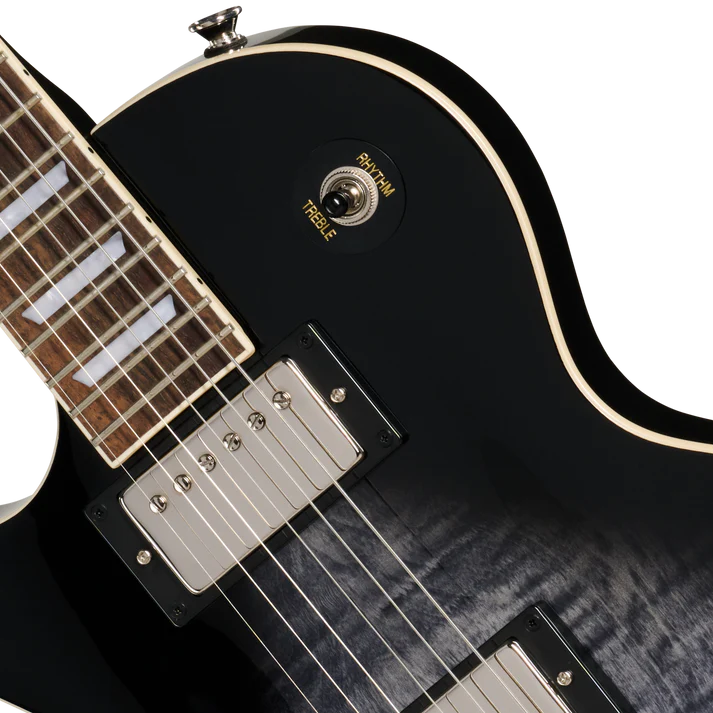 Guitarra Electrica Epiphone E1LPTPEBBNH1L Les Paul Tribute Plus Zurda Transparent Ebony