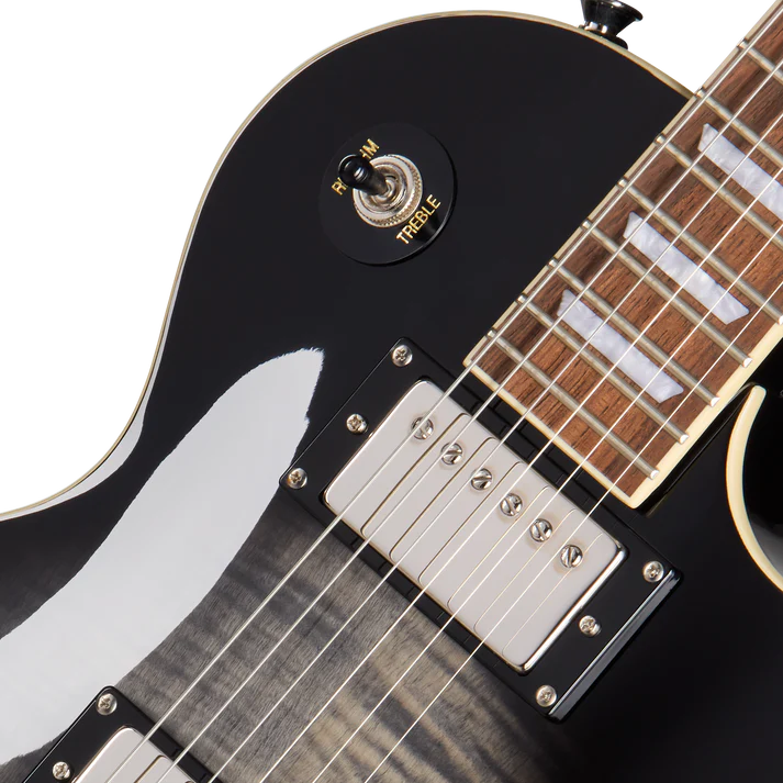 Guitarra Electrica Epiphone E1LPTPEBBNH1 Les Paul Tribute Plus  Transparent Ebony