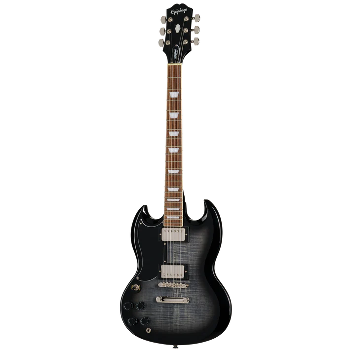 Guitarra Electrica Epiphone E1SGTPEBBNH1L Sg Tribute Plus Zurda Transparent Ebony