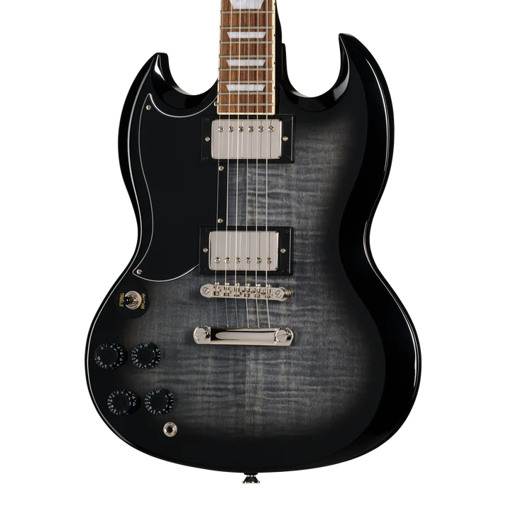 Guitarra Electrica Epiphone E1SGTPEBBNH1L Sg Tribute Plus Zurda Transparent Ebony
