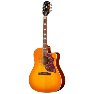 Guitarra electroacústica Epiphone Hummingbird Studio EC, Heritage Cherry Sunburst — vista frontal