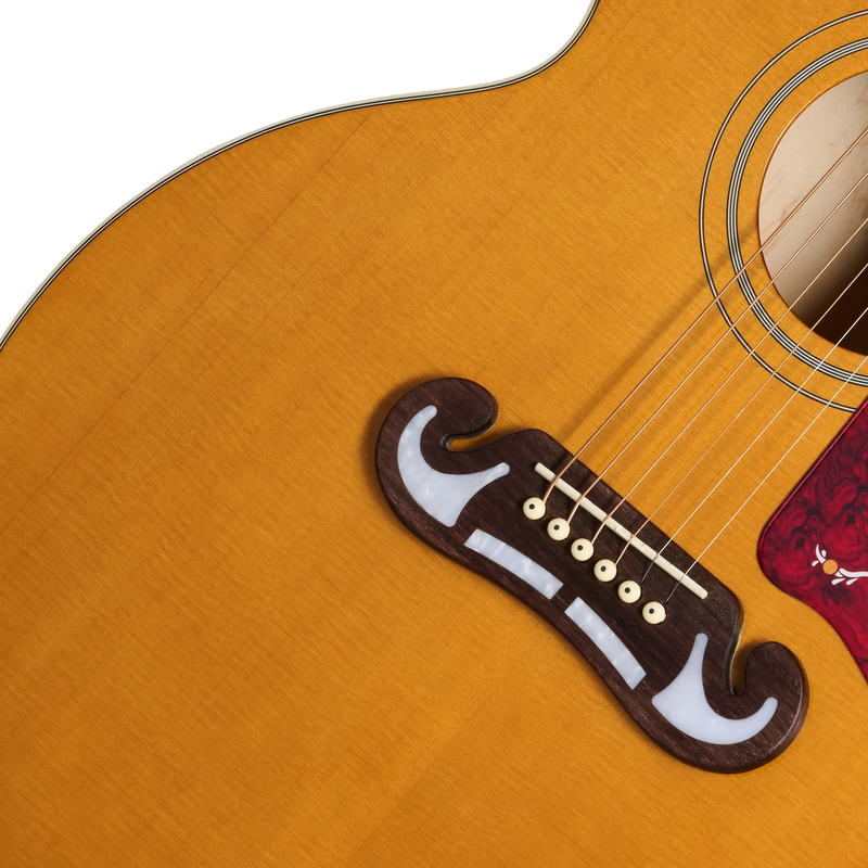 Guitarra electroacústica Epiphone J-200 Studio EC, Natural — vista 8