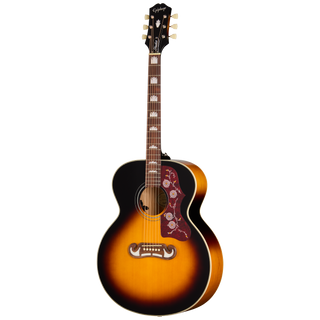 Guitarra electroacústica Epiphone J-200 Studio, Vintage Sunburst — vista frontal