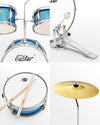 Bateria Acustica Donner Eb0300 Eds-180Msb  3Pc