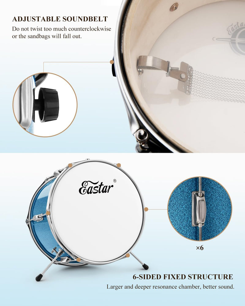 Bateria Acustica Donner Eb0300 Eds-180Msb  3Pc