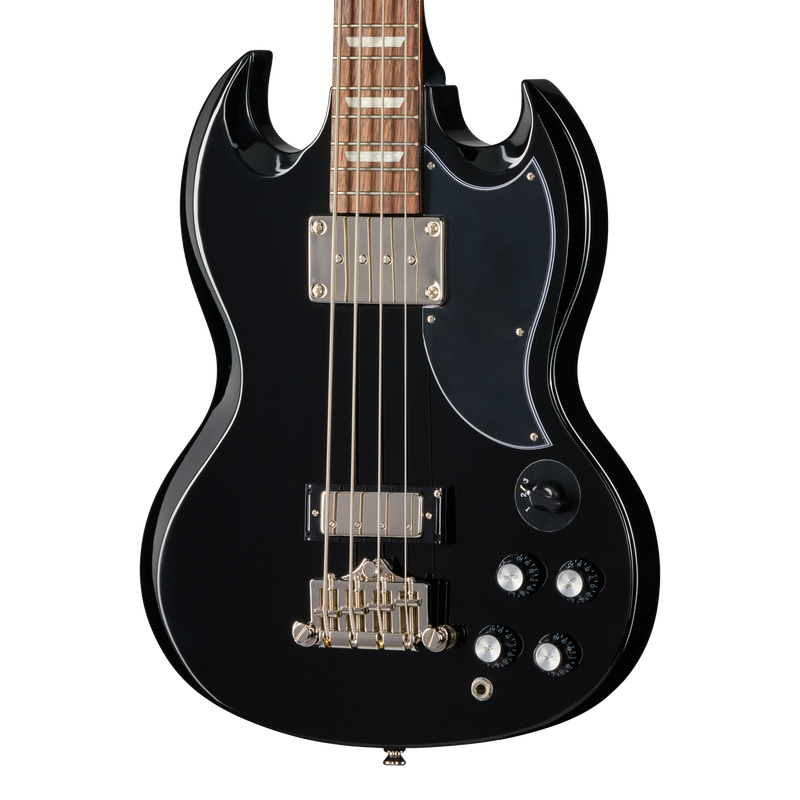 Bajo eléctrico Epiphone SG Bass, Ebony — detalle del cuerpo