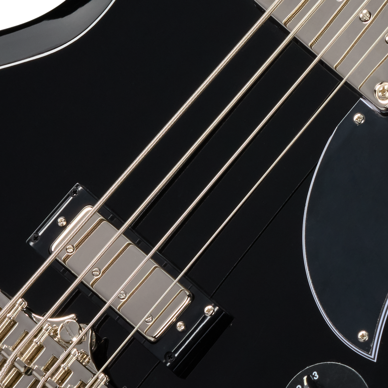 Bajo eléctrico Epiphone SG Bass, Ebony — detalle de las pastillas