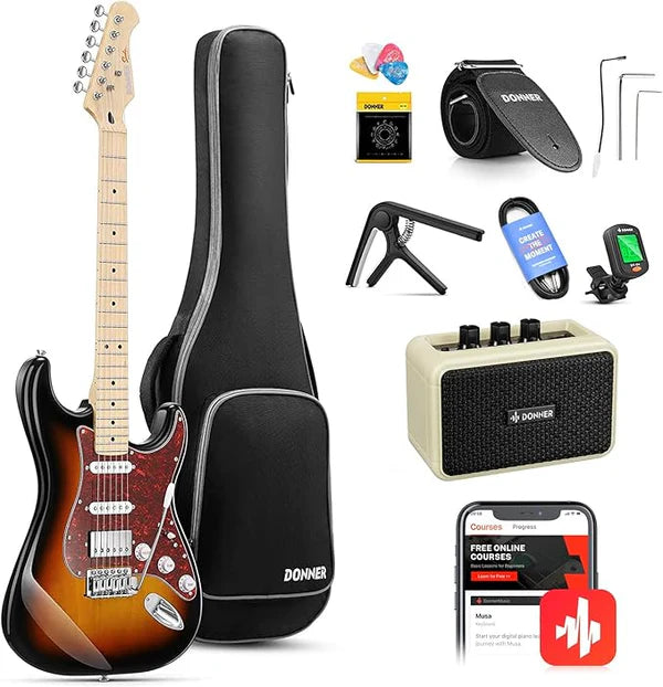 Guitarra Electrica Donner Ec1415 Dst-152s Kit