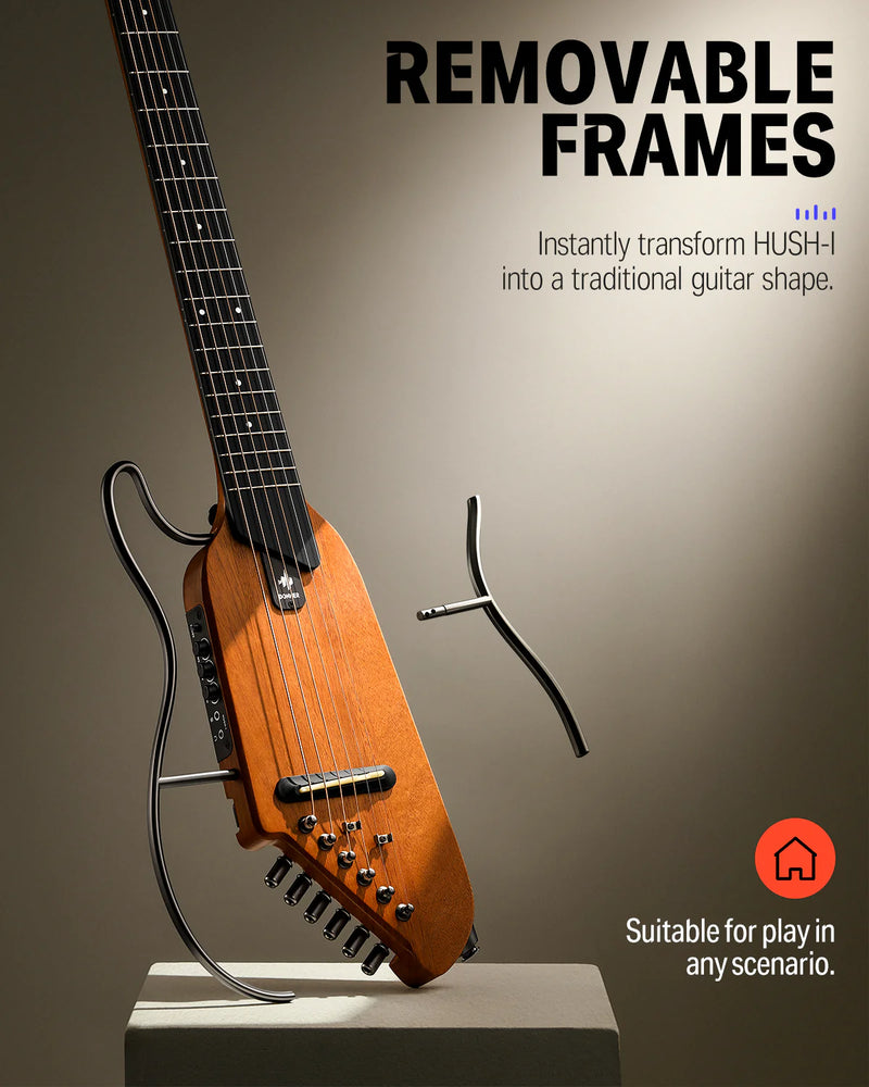 Guitarra Electroacustica Donner Ec1781 Hush-I Mahogany