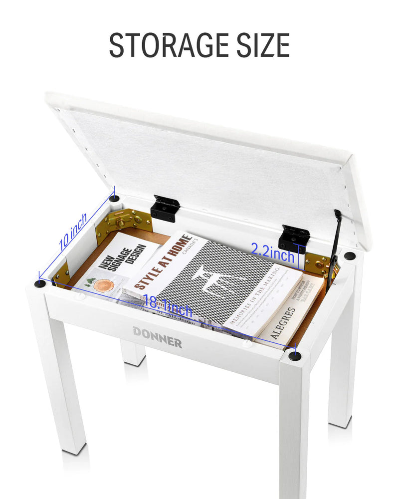 Silla Donner Ec6612 Dkb-10 Piano Wh
