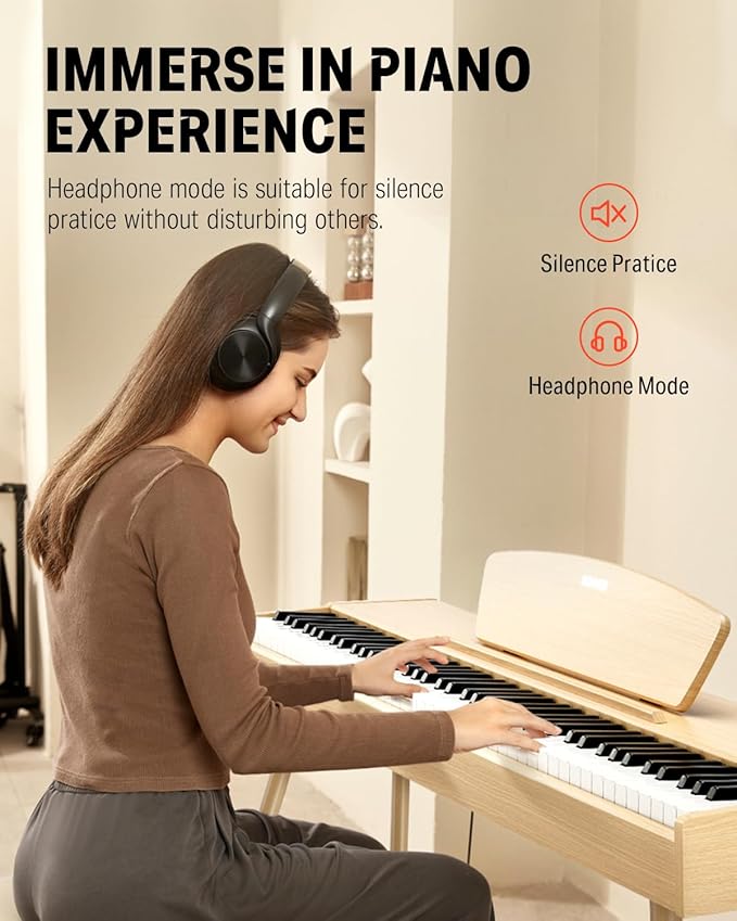 Piano Digital Donner Ec7413 Ddp-80 Natural