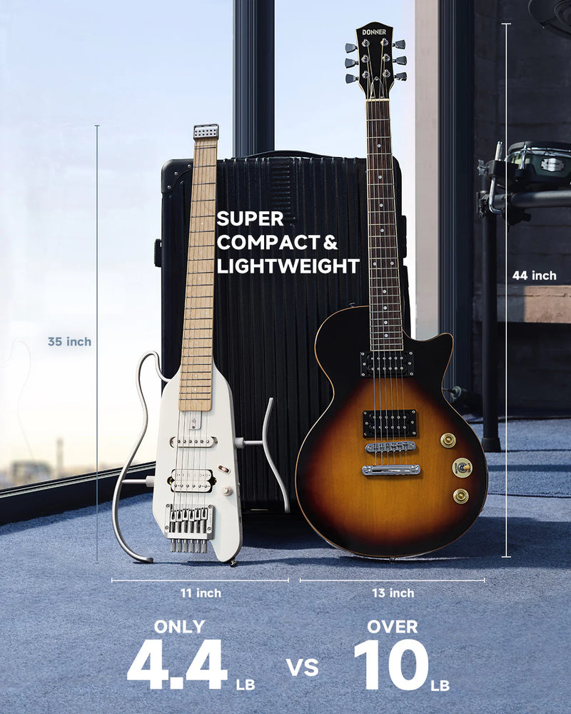 Guitarra Electrica Donner Ec6809 Hush-X White