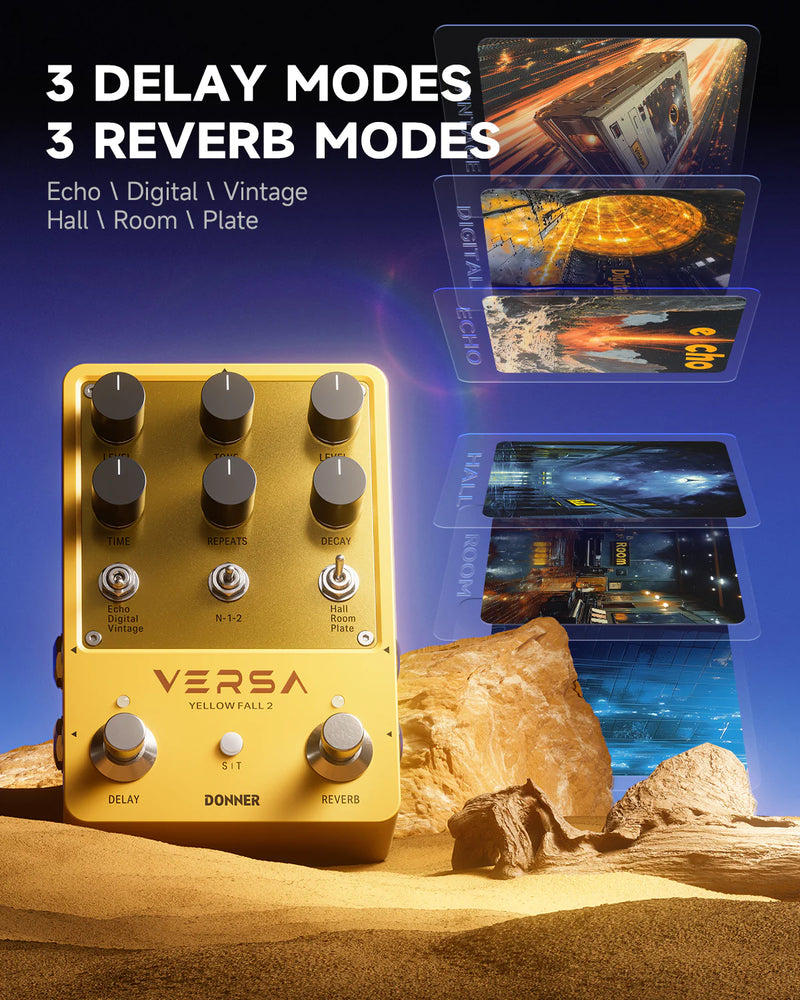 Pedal Donner Ec6926 Yellow Fall Ii Reverb Y Delay