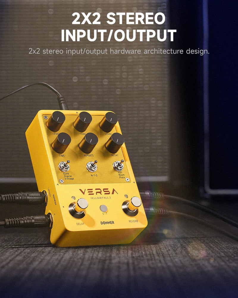 Pedal Donner Ec6926 Yellow Fall Ii Reverb Y Delay