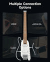 Guitarra Electrica Donner Ec7029 Hush-X Pro White Kit