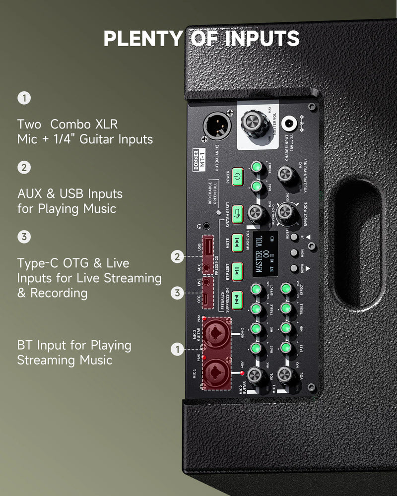 Amplificador Donner Ec7046 Mt-1 Bluetooth