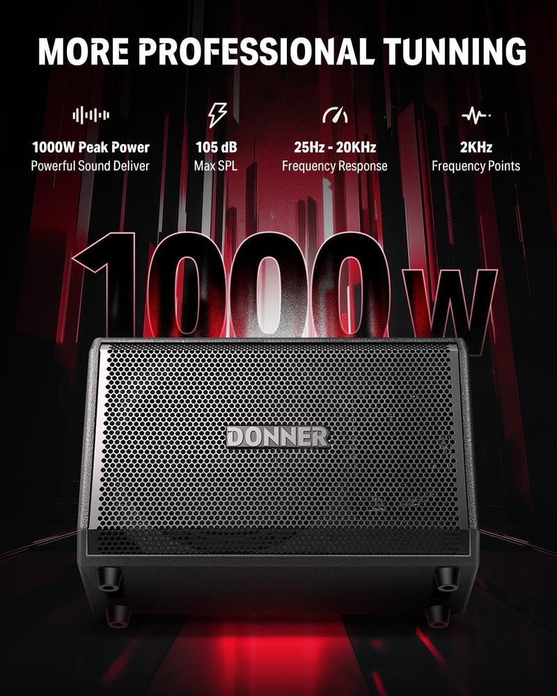 Amplificador Donner Ec7094 Para Bateria Dda-1000
