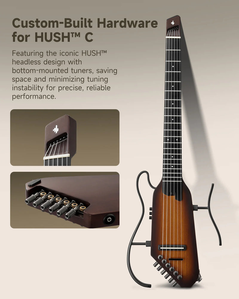 Guitarra Electroacustica Donner Ec7251 Hush-C Sunburst