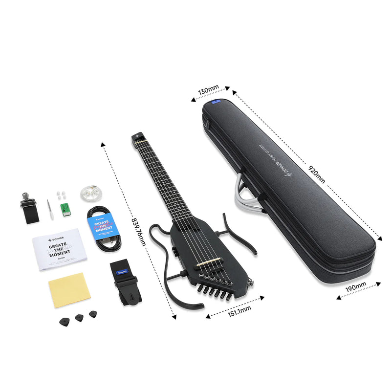 Guitarra Electroacustica Donner Ec7252 Hush-C Black