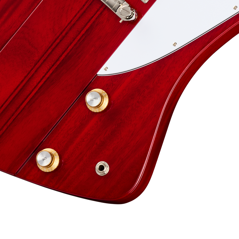 Guitarra eléctrica Epiphone IGC 1963 Firebird I Reissue, Cherry — detalle de los controles