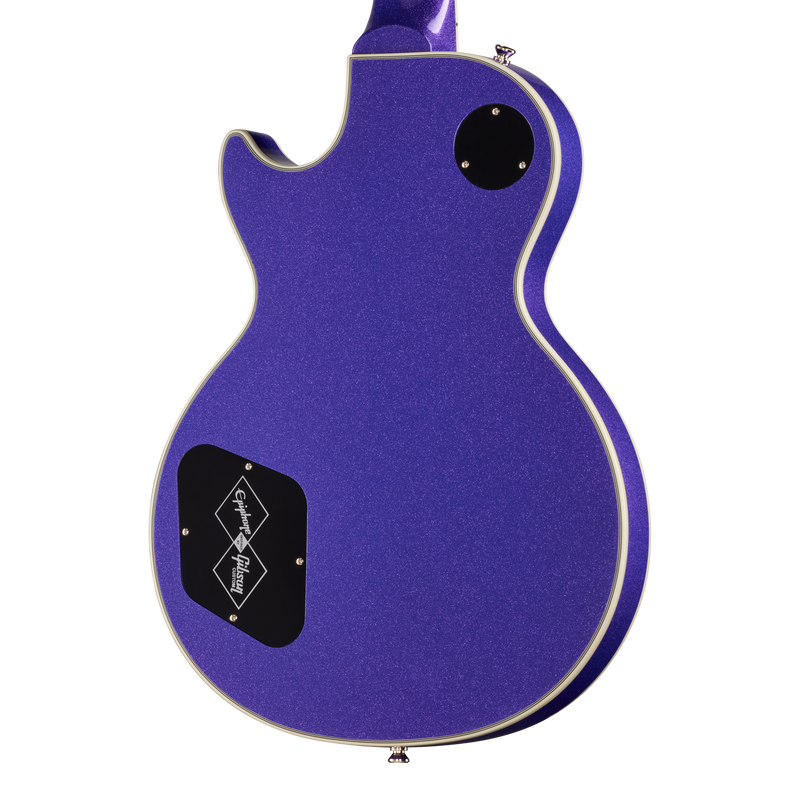 Guitarra eléctrica Epiphone IGC Les Paul Custom, Amethyst Sparkle — vista posterior