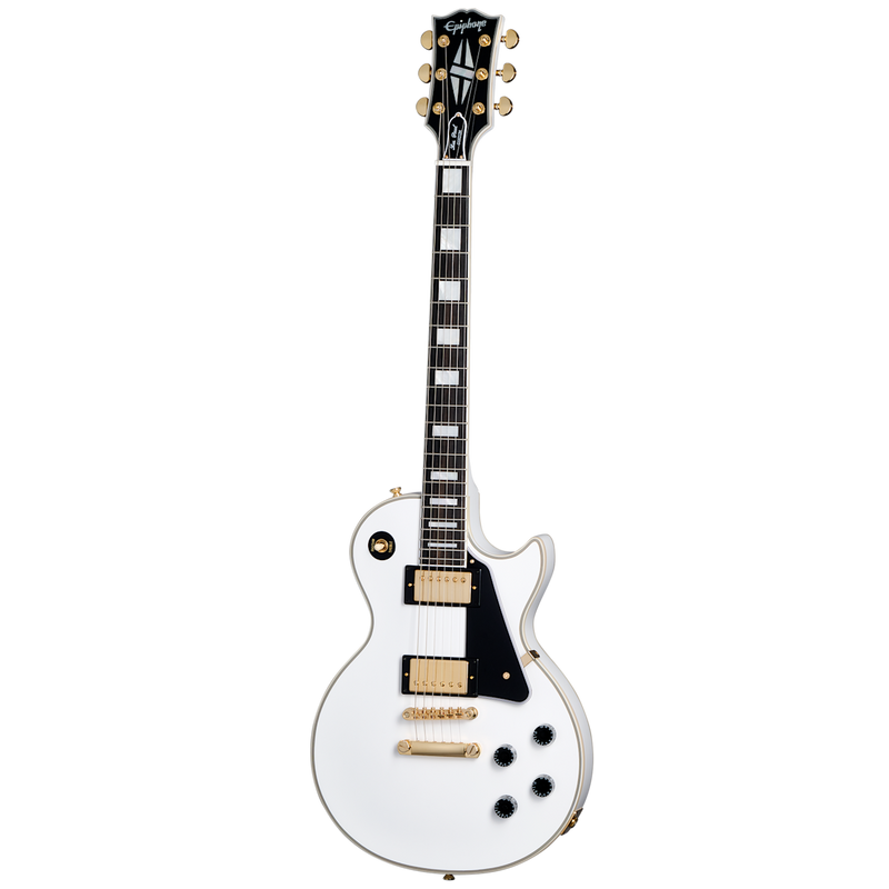 Guitarra Electrica Epiphone Lp Custom Eclpcawgh1 Alpine White