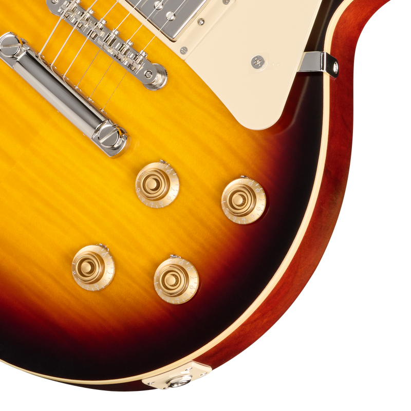 Guitarra eléctrica Epiphone IGC 1959 Les Paul Standard Reissue, Dark Burst — detalle de los controles