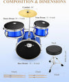Bateria Acustica Donner Eb0301 Eds-180Be  3Pc